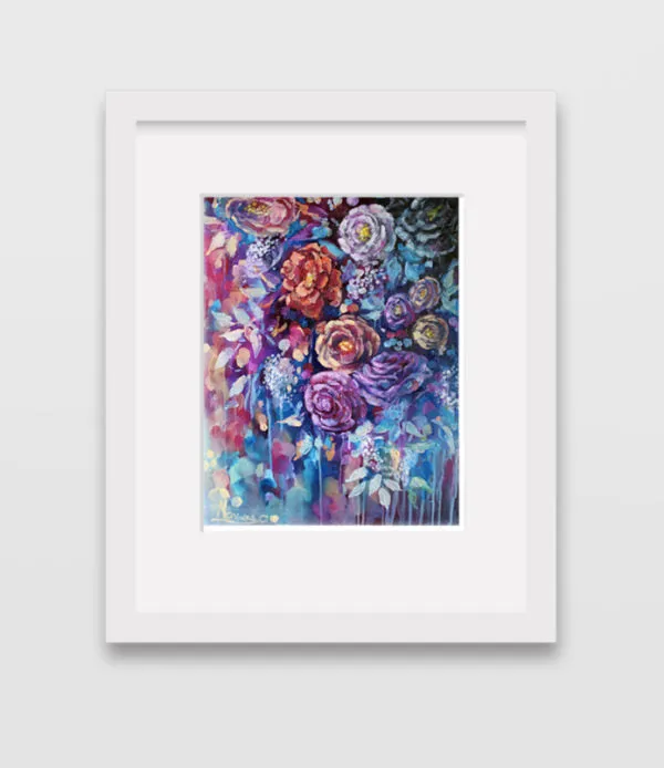 Floral Art Canvas Print “Twilight” Canvas Wall Art