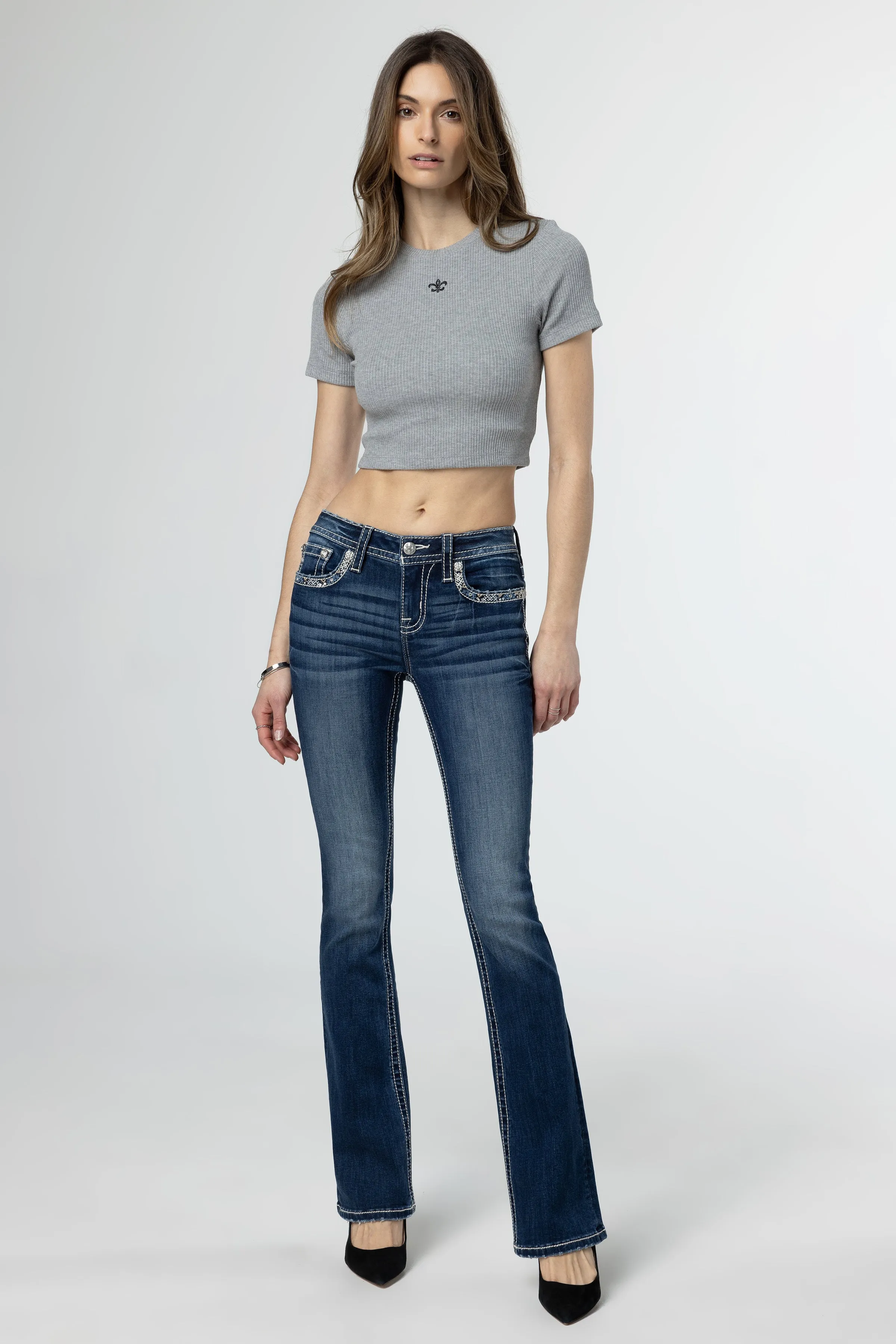 Hint of Blue Bootcut Jeans