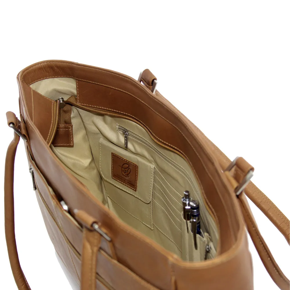 LADIES LAPTOP TOTE WITH POCKETS