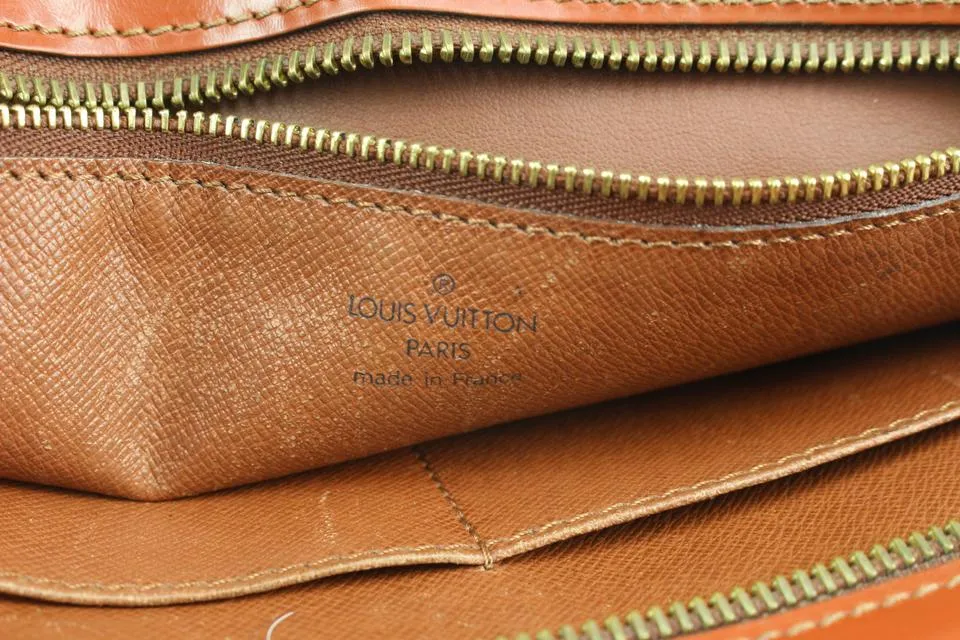 Louis Vuitton Brown Epi Leather Enghien 2way Bag with Strap 9lv1022