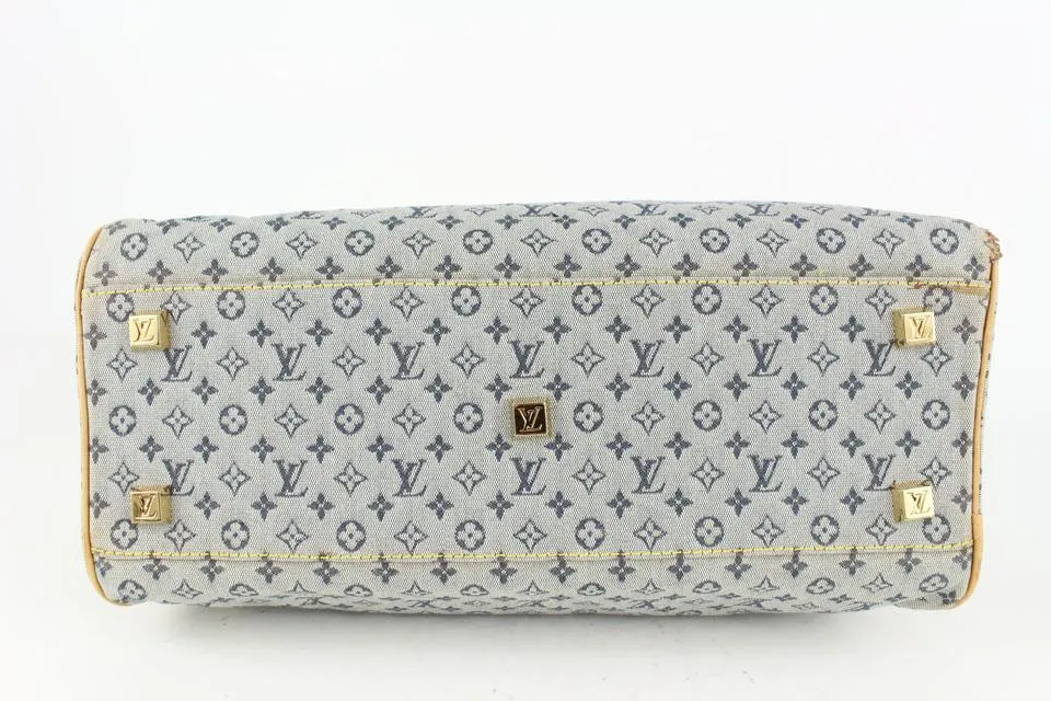 Louis Vuitton Navy Monogram Mini Lin Marie Boston 1013lv13