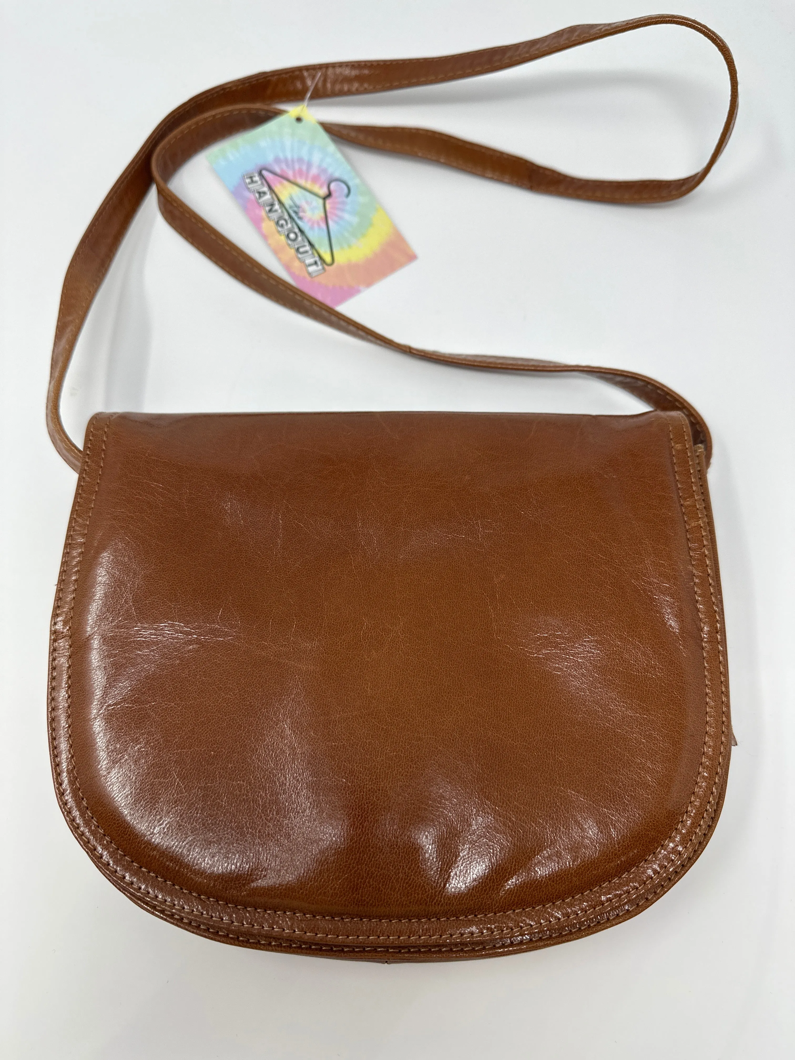 Vintage: Bottega Veneta Cognac Leather Flap Bag